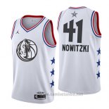 Camiseta All Star 2019 Dallas Mavericks Dirk Nowitzki #41 Blanco