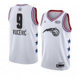 Camiseta All Star 2019 Orlando Magic Nikola Vucevic #9 Blanco