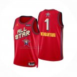 Camiseta All Star 2025 San Antonio Spurs Victor Wembanyama NO 1 Rojo