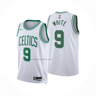 Camiseta Boston Celtics Derrick White NO 9 Association 2023-25 Blanco