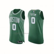 Camiseta Boston Celtics Jayson Tatum #0 Icon Autentico Verde