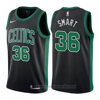 Camiseta Boston Celtics Marcus Smart #36 Statement 2017-18 Negro