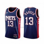 Camiseta Brooklyn Nets James Harden #13 Ciudad 2021-22 Azul
