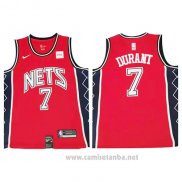 Camiseta Brooklyn Nets Kevin Durant #7 Retro Rojo