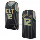 Camiseta Charlotte Hornets Kelly Oubre JR. #12 Ciudad 2022-23 Negro