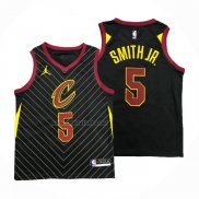 Camiseta Cleveland Cavaliers Dennis Smith Jr. #5 Statement 2020-21 Negro