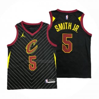 Camiseta Cleveland Cavaliers Dennis Smith Jr. #5 Statement 2020-21 Negro