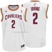 Camiseta Cleveland Cavaliers Kyrie Irving #2 Blanco