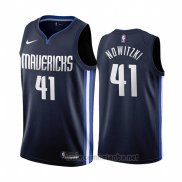 Camiseta Dallas Mavericks Dirk Nowitzki #41 Statement 2019-20 Azul