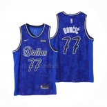 Camiseta Dallas Mavericks Luka Doncic #77 Fashion Royalty Azul