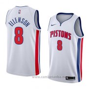 Camiseta Detroit Pistons Henry Ellenson #8 Association 2018 Blanco