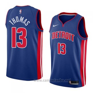 Camiseta Detroit Pistons Khyri Thomas #13 Icon 2018 Azul