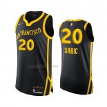 Camiseta Golden State Warriors Dario Saric #20 Ciudad Autentico 2023-24 Negro