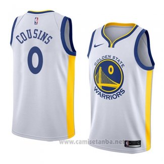 Camiseta Golden State Warriors Demarcus Cousins #0 Association 2018-19 Blanco