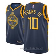 Camiseta Golden State Warriors Jacob Evans III #10 Ciudad 2018-19 Azul