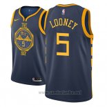 Camiseta Golden State Warriors Kevon Looney #5 Ciudad 2018-19 Azul