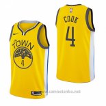 Camiseta Golden State Warriors Quinn Cook #4 Earned 2018-19 Amarillo