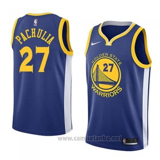 Camiseta Golden State Warriors Zaza Pachulia #27 Icon 2018 Azul