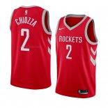 Camiseta Houston Rockets Chris Chiozza #2 Icon 2018 Rojo