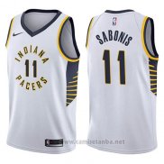 Camiseta Indiana Pacers Domantas Sabonis #11 Association 2017-18 Blanco