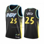 Camiseta Indiana Pacers Jalen Smith #25 Ciudad 2023-24 Negro