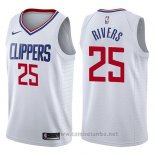 Camiseta Los Angeles Clippers Austin Rivers #25 Association 2017-18 Blanco