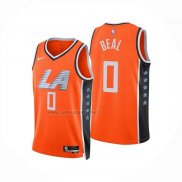 Camiseta Los Angeles Clippers Bradley Beal NO 0 Ciudad 2025-26 Naranja