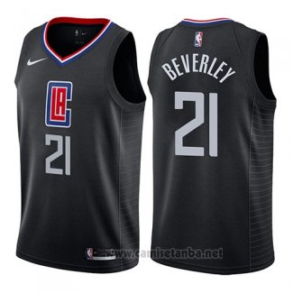 Camiseta Los Angeles Clippers Patrick Beverley #21 Statement 2019 Negro