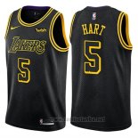 Camiseta Los Angeles Lakers Josh Hart #5 Ciudad 2018 Negro