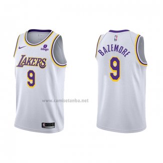 Camiseta Los Angeles Lakers Kent Bazemore #9 Association 2021-22 Blanco