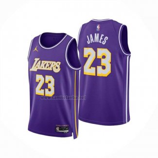 Camiseta Los Angeles Lakers Lebron James NO 23 Statement 2025-26 Violeta