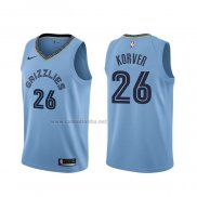 Camiseta Memphis Grizzlies Kyle Korver #26 Statement Azul