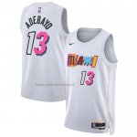 Camiseta Miami Heat Bam Adebayo #13 Ciudad 2022-23 Blanco