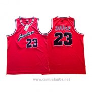 Camiseta Michael Jordan #23 Rojo Negro