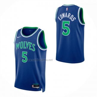 Camiseta Minnesota Timberwolves Anthony Edwards NO 5 Icon 2026-27 Azul