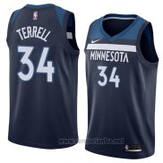 Camiseta Minnesota Timberwolves Jared Terrell #34 Icon 2018 Azul