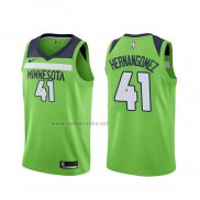 Camiseta Minnesota Timberwolves Juancho Hernangomez #41 Statement 2019-20 Verde