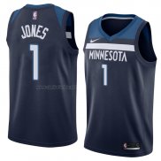 Camiseta Minnesota Timberwolves Tyus Jones #1 Icon 2018 Azul