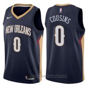 Camiseta New Orleans Pelicans Demarcus Cousins #0 Icon 2017-18 Azul
