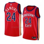 Camiseta New Orleans Pelicans Jordan Hawkins #24 Statement 2023-24 Rojo