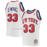 Camiseta New York Knicks Patrick Ewing #33 Mitchell & Ness 1985-86 Blanco