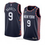 Camiseta New York Knicks R.j. Barrett #9 Ciudad 2019-20 Negro
