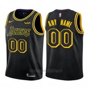 Camiseta Nino Los Angeles Lakers Personalizada 17-18 Negro