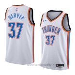 Camiseta Oklahoma City Thunder Kevin Hervey #37 Association 2018 Blanco