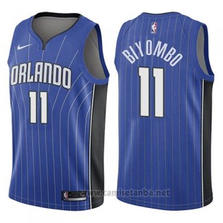 Camiseta Orlando Magic Bismack Biyombo #11 Icon 2017-18 Azul