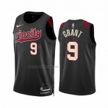 Camiseta Portland Trail Blazers Jerami Grant #9 Ciudad 2023-24 Negro