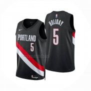 Camiseta Portland Trail Blazers Jrue Holiday NO 5 Icon 2025-26 Negro