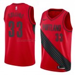 Camiseta Portland Trail Blazers Zach Collins #33 Statement 2018 Rojo