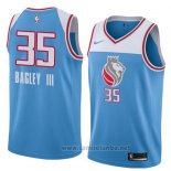 Camiseta Sacramento Kings Bagley III #35 Ciudad 2017-18 Azul