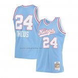 Camiseta Sacramento Kings Reggie Theus #24 Hardwood Classics 1985-86 Azul